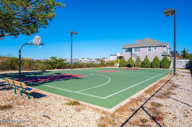 view of sport court