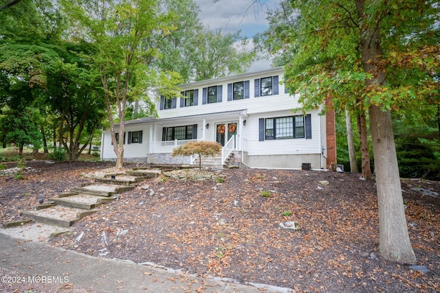 view of front of home with a porch