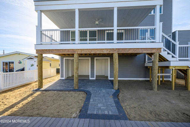 rear view of property with a patio area