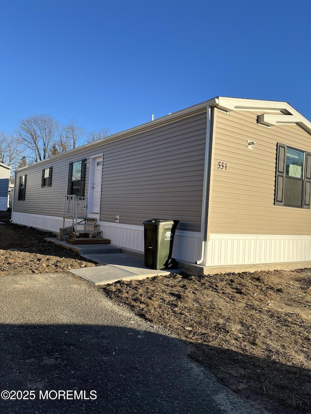 view of manufactured / mobile home