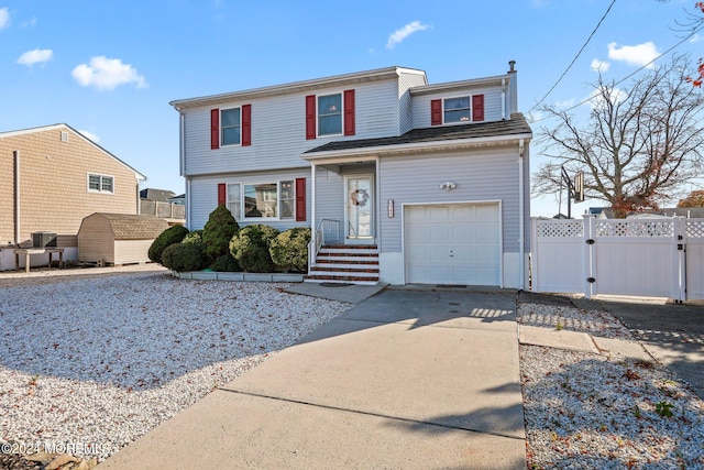 front facade featuring a garage