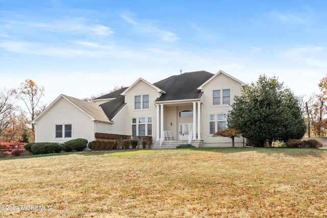 view of property with a front yard