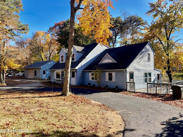 view of cape cod house