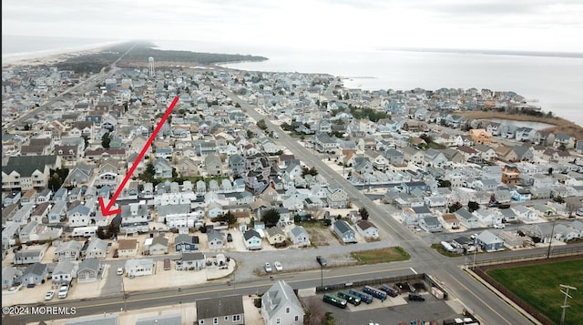 bird's eye view with a residential view