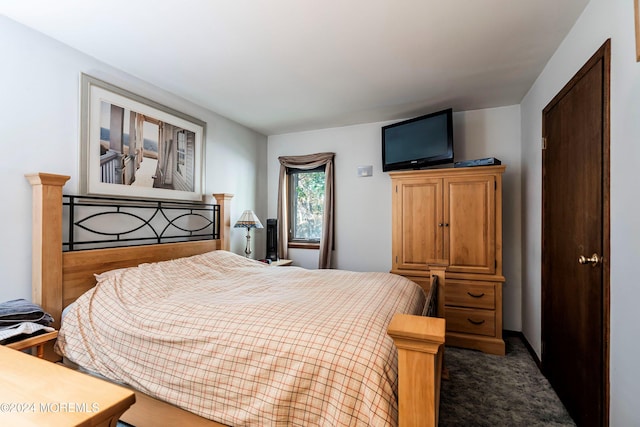 bedroom with carpet floors