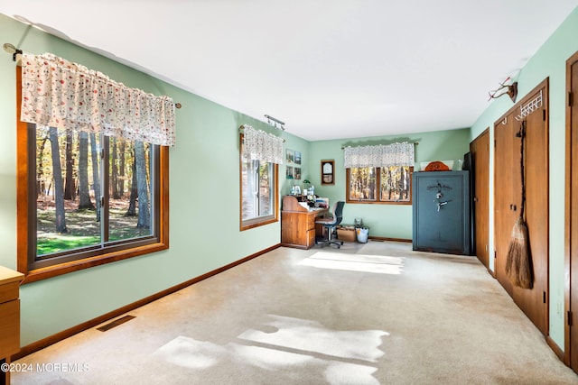2 Filmore Dr, Millstone, NJ 08510 - office featuring carpet floors, baseboards, and visible vents