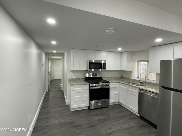 19 Nicholas Blvd, Jackson, NJ 08527 - kitchen with recessed lighting, a sink, white cabinets, and stainless steel appliances