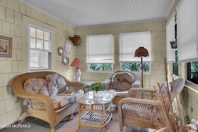 view of sunroom / solarium