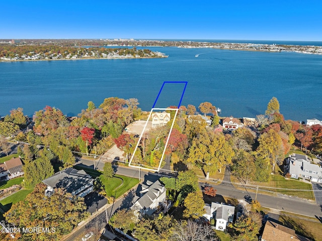 1604 Marconi Rd, Wall, NJ 07719 - view of property location with a large body of water, property parcel outlined, and nearby suburban area
