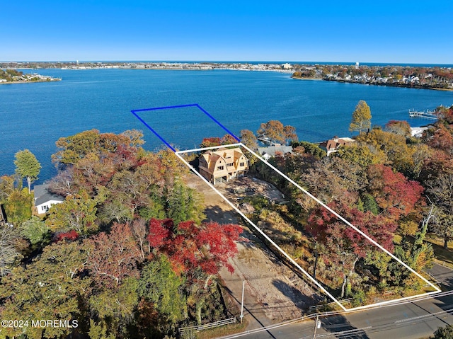 1604 Marconi Rd, Wall, NJ 07719 - view of property location featuring property parcel outlined and a large body of water