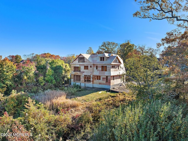 view of rear view of property