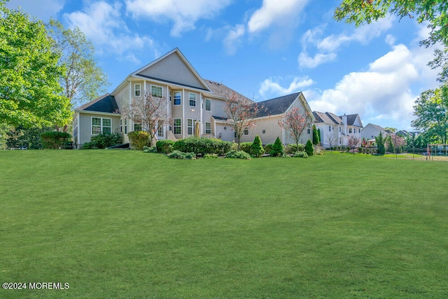 exterior space with a lawn