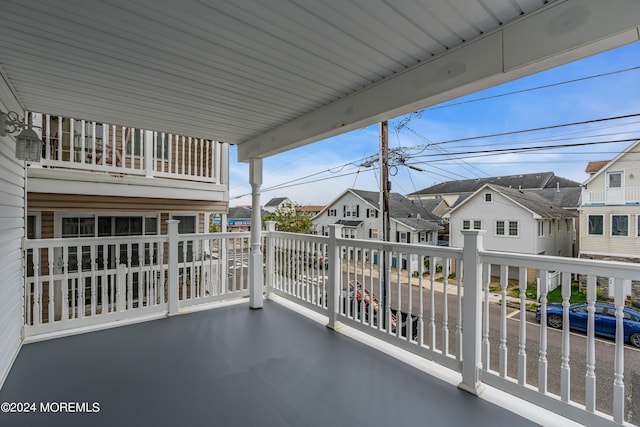 view of patio / terrace with a balcony