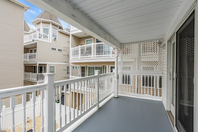 view of balcony