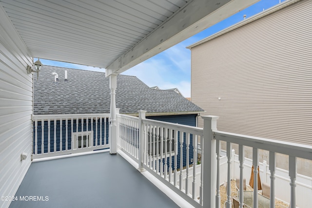 view of balcony