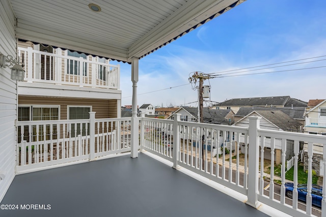 view of balcony