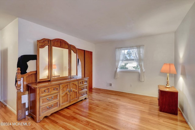 interior space with light wood-type flooring