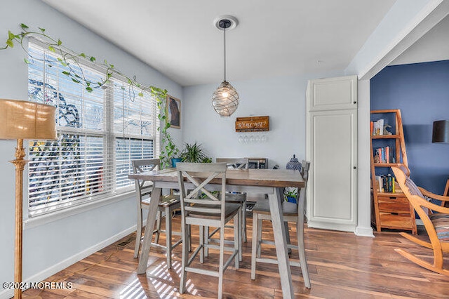 dining room featuring dark hardwood / wood-style floors