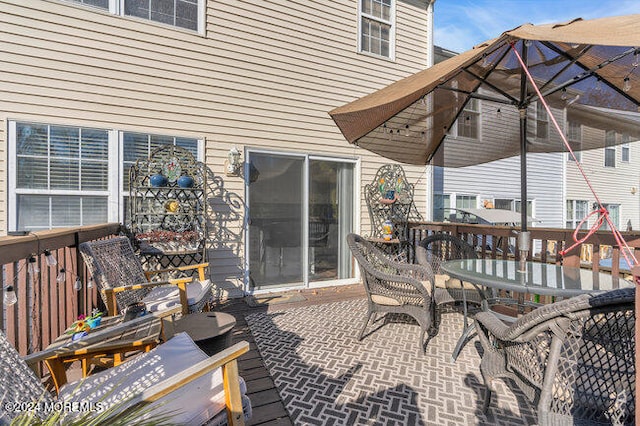 view of patio / terrace with a deck