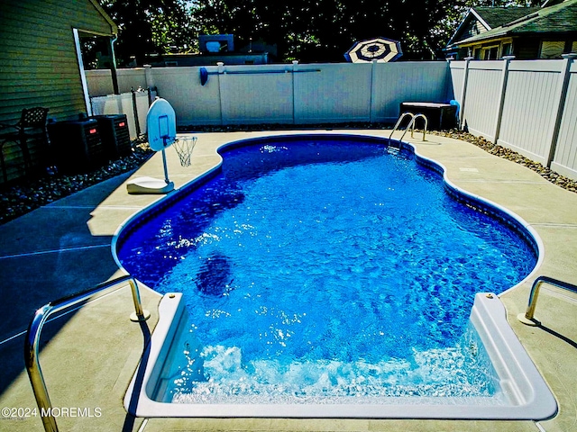 view of pool with a patio