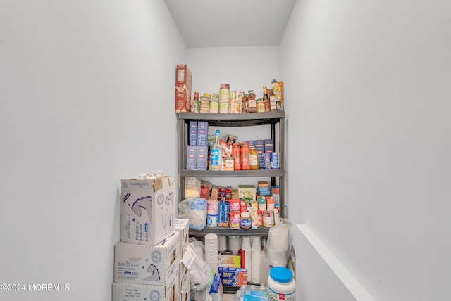 view of pantry