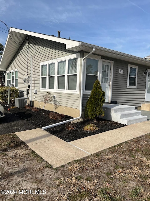 exterior space with central AC unit