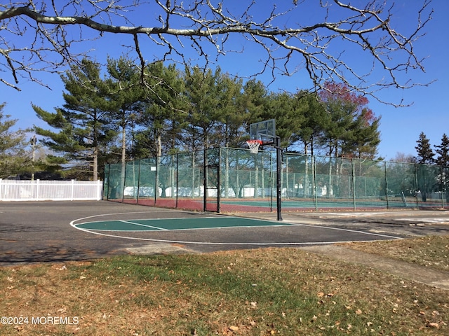 view of sport court