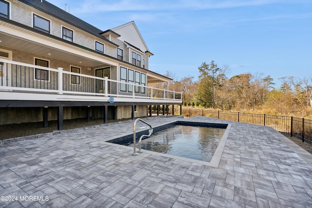 view of pool with a patio area