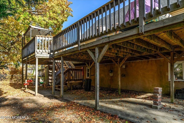 view of patio / terrace featuring a deck