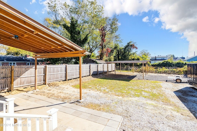 view of yard featuring a patio area