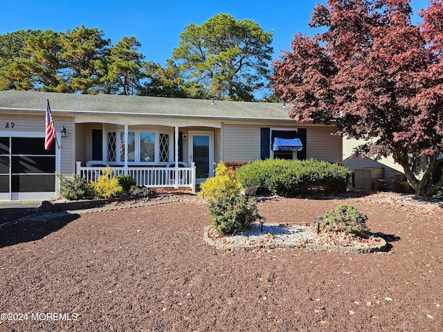 view of front of house with a porch