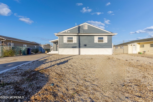 view of rear view of property