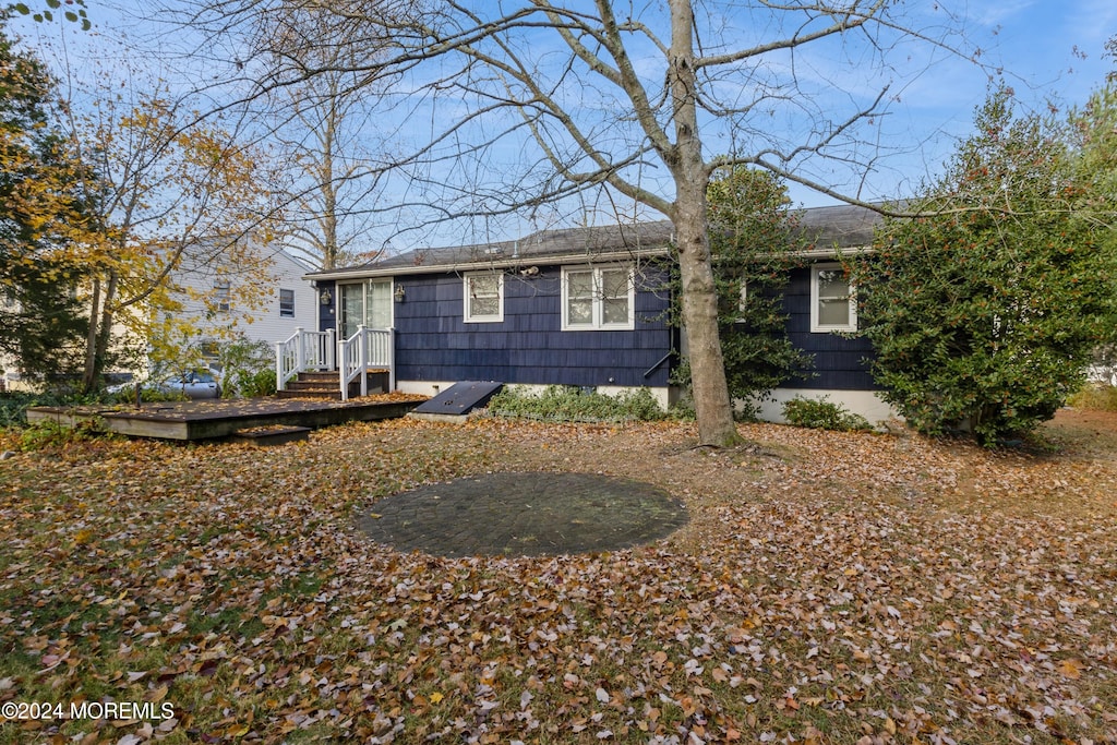 view of rear view of house