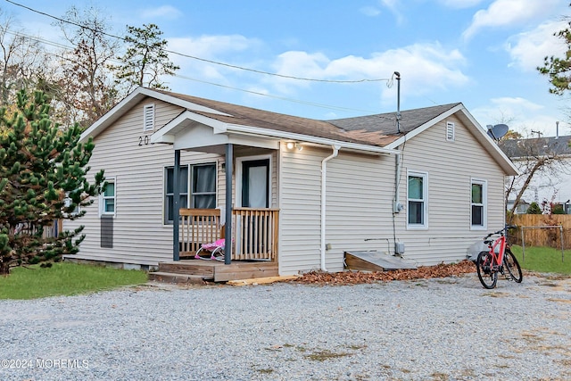 view of front of home