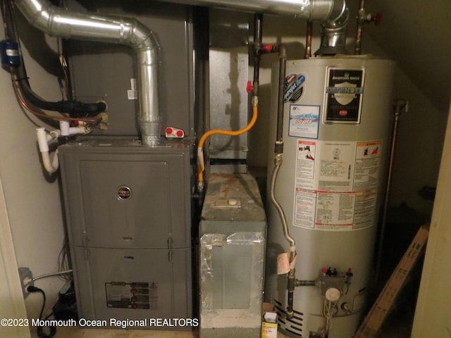 utilities featuring gas water heater