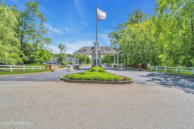 view of community featuring a gazebo