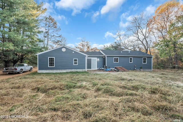 view of rear view of property