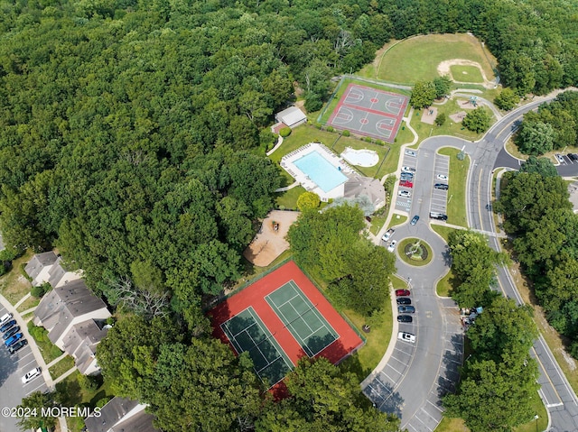 1801 Lilly Ln, Jackson, NJ 08527 - aerial view of a heavily wooded area