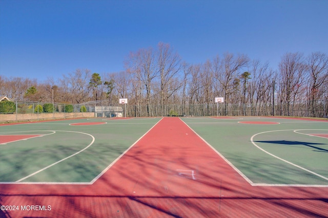 view of sport court