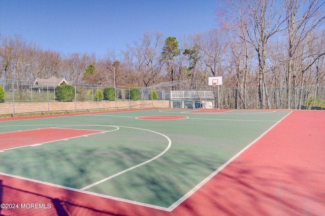 view of sport court