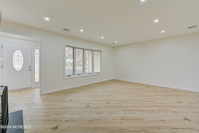 entryway featuring light wood-type flooring