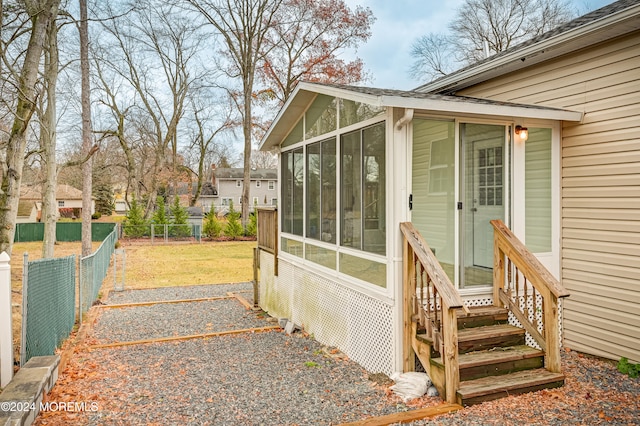 view of entrance to property