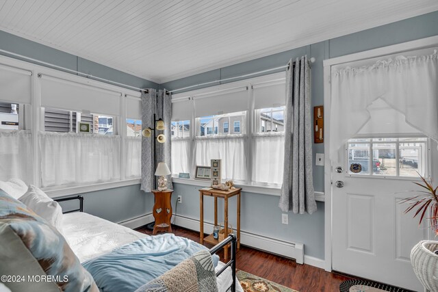 228 Hancock Ave, Seaside Heights, NJ 08751 - sunroom / solarium with healthy amount of natural light and a baseboard heating unit