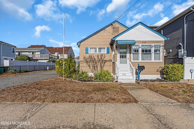 view of bungalow-style house