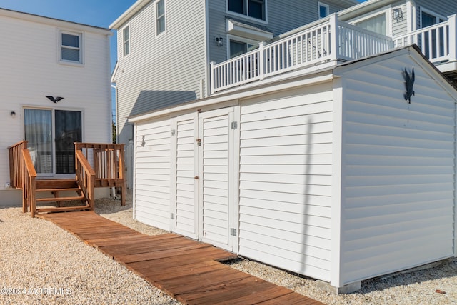 view of outbuilding