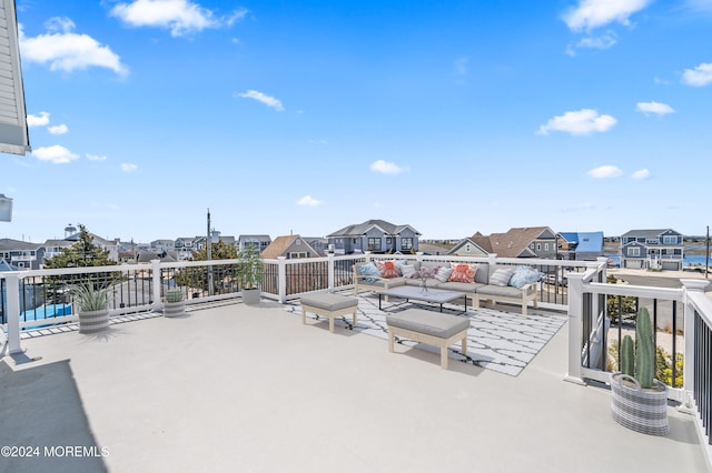 view of patio with outdoor lounge area