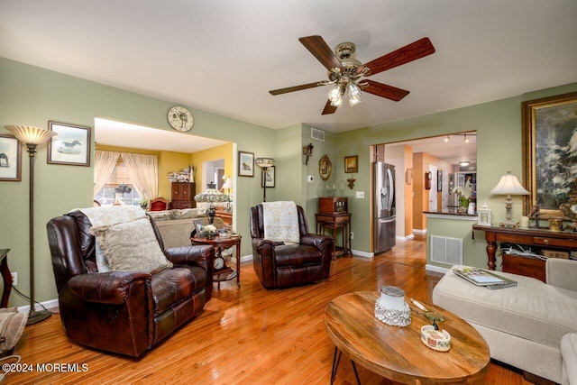 994 Hyson Rd, Jackson, NJ 08527 - living area with light wood-style flooring and a ceiling fan