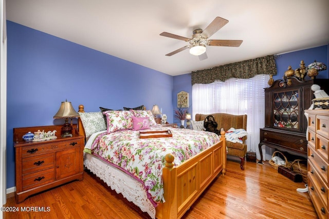 994 Hyson Rd, Jackson, NJ 08527 - bedroom with light wood-style floors and ceiling fan