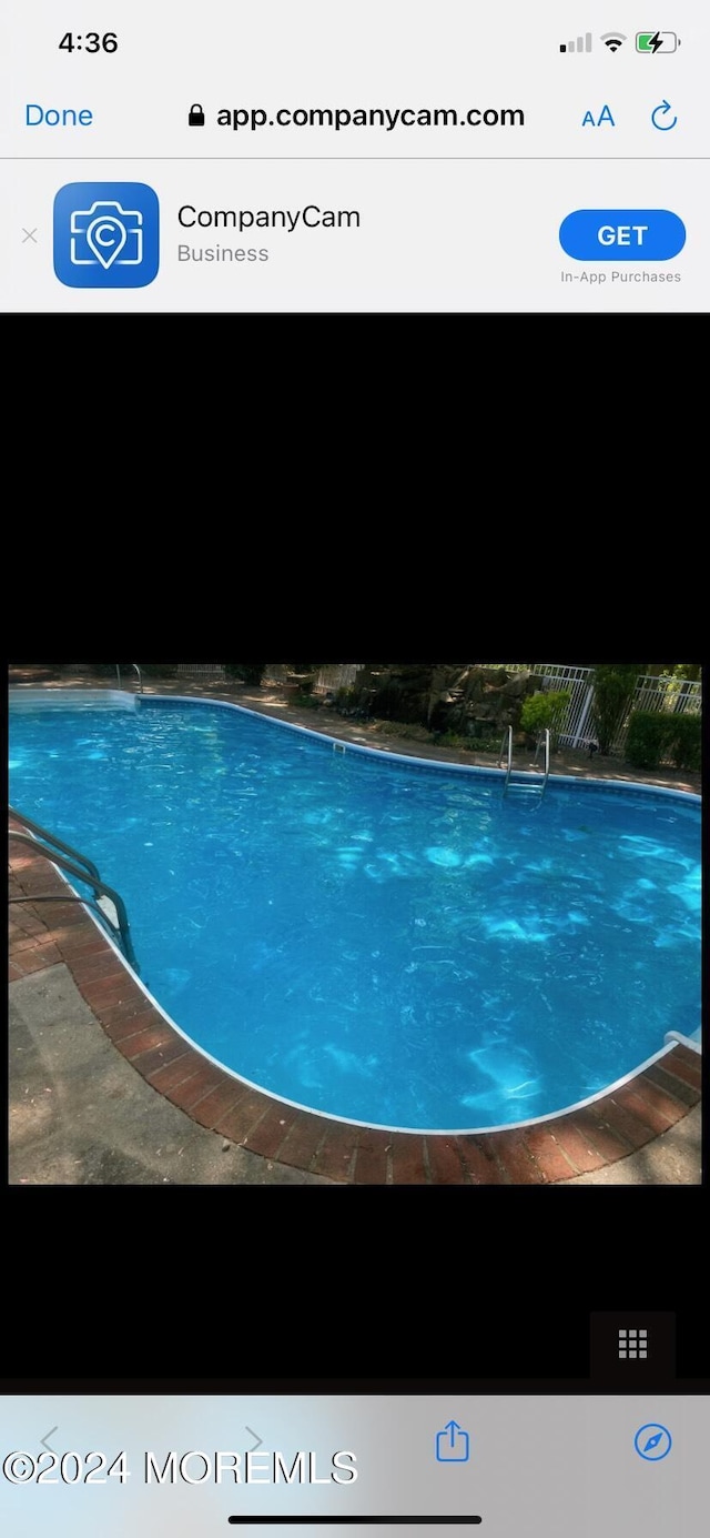 view of pool