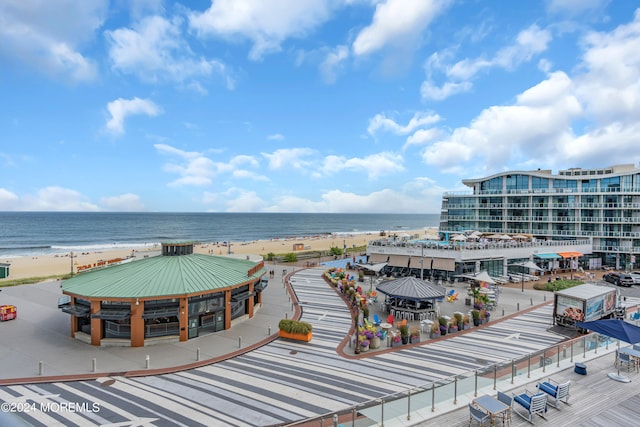 water view featuring a view of the beach